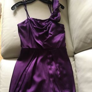 Grape BCBG one shoulder dress SIZE 6